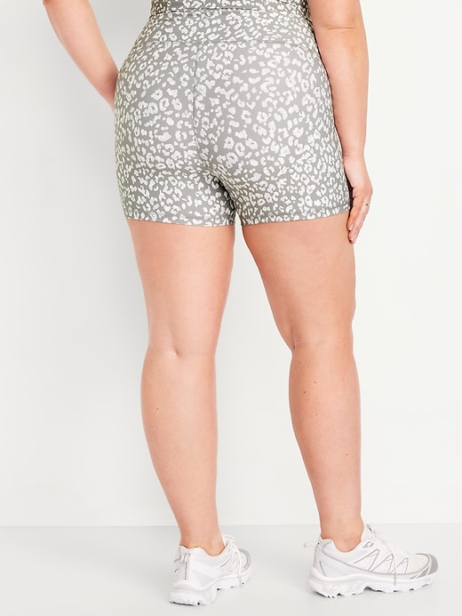 Image number 7 showing, High-Waisted PowerSoft Biker Shorts -- 4-inch inseam
