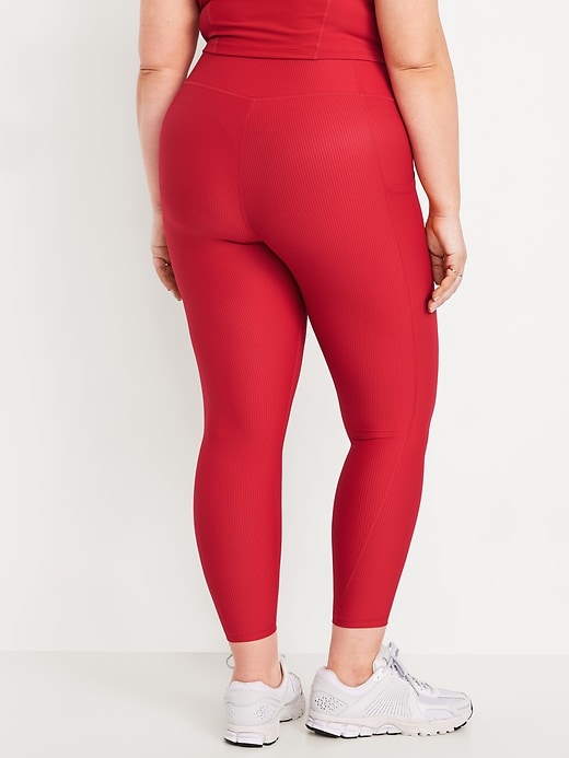 Image number 8 showing, High-Waisted PowerSoft Rib Pocket Leggings