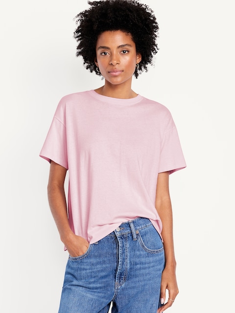 Vintage Crew-Neck T-Shirt - Palest Blossom