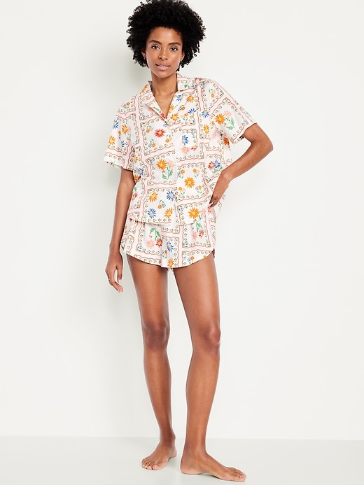 Image number 1 showing, Poplin Pajama Short Set