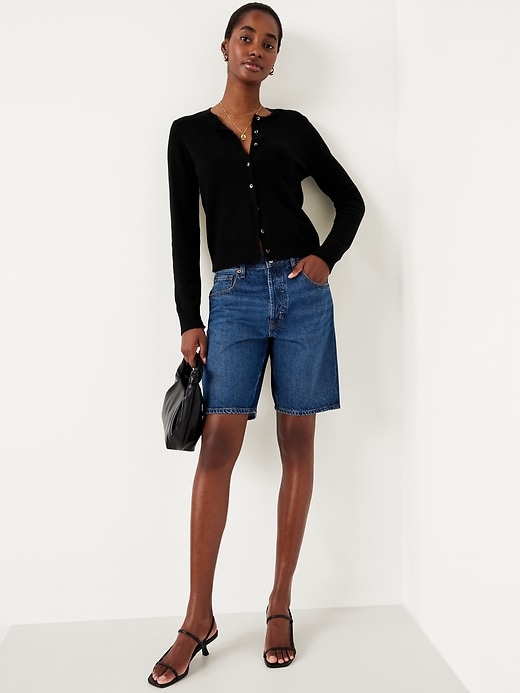 Image number 3 showing, SoSoft Cropped Cardigan Sweater