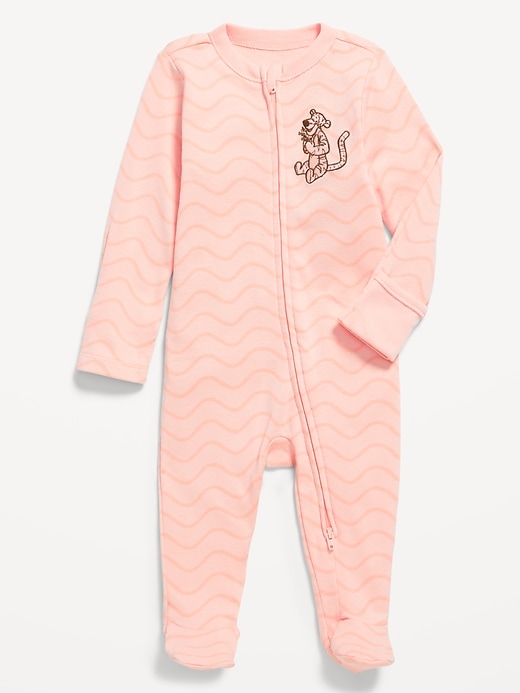 Image number 1 showing, Disney© 2-Way-Zip Sleep & Play Footed One-Piece for Baby