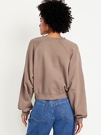 Image number 2 showing, SoComfy Oversized Button-Front Sweatshirt