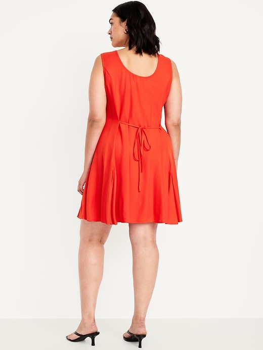 Image number 7 showing, Fit & Flare Crepe Button-Front Mini Dress