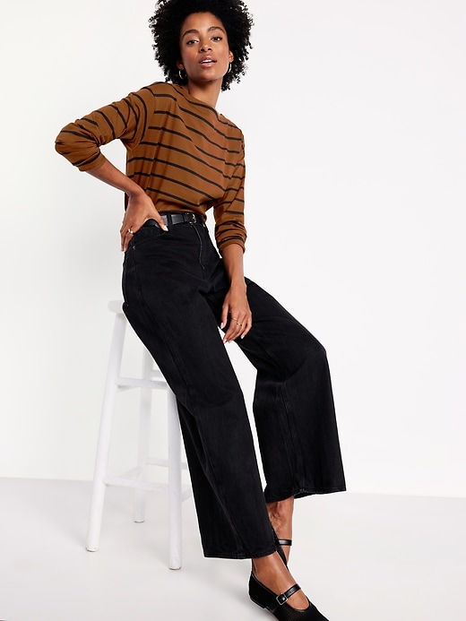 Image number 3 showing, Long-Sleeve Mariner Loose T-Shirt