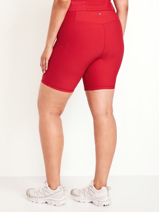 Image number 8 showing, High-Waisted PowerSoft Biker Shorts -- 8-inch inseam