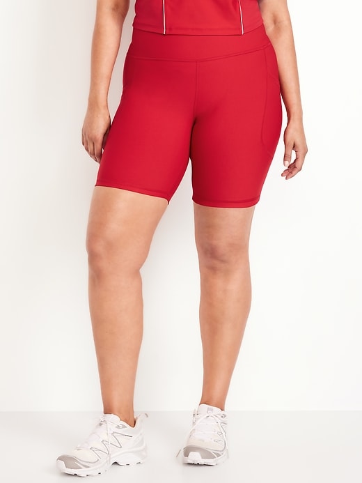 Image number 7 showing, High-Waisted PowerSoft Biker Shorts -- 8-inch inseam