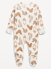 Image number 2 showing, Unisex 2-Way-Zip Printed Sleep & Play Footed One-Piece for Baby