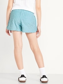 Image number 2 showing, Textured-Knit Dolphin-Hem Cheer Shorts for Girls