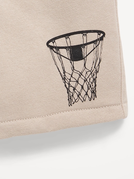 Image number 5 showing, Fleece Jogger Shorts for Boys (At Knee)