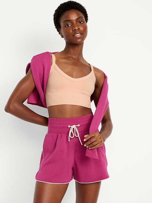 Image number 3 showing, Light Support Fluid Seamless Longline Sports Bra