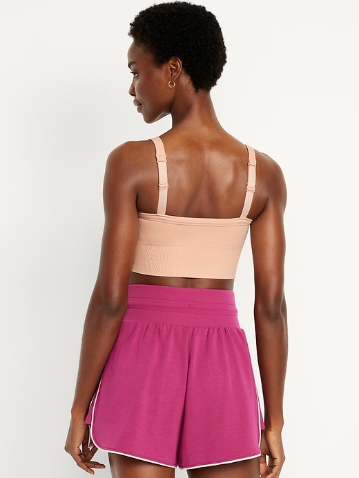 Image number 2 showing, Light Support Fluid Seamless Longline Sports Bra