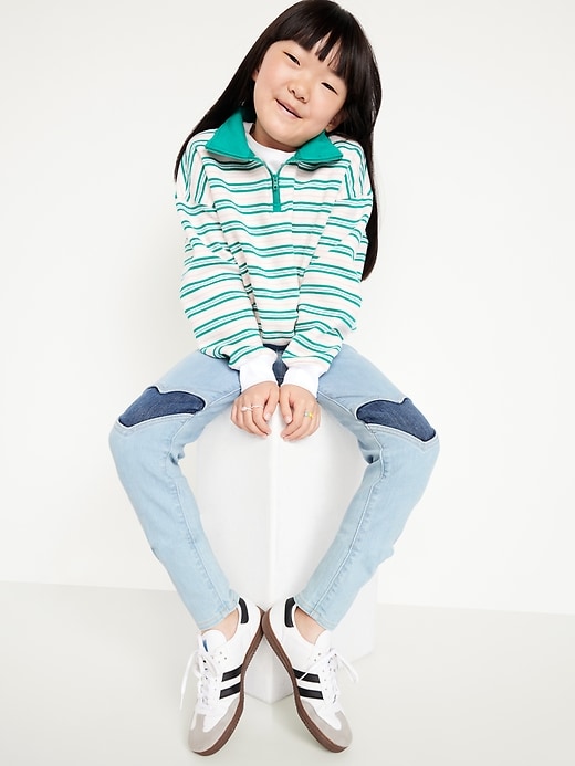 Image number 3 showing, High-Waisted Rockstar 360° Stretch Knee-Patch Jeggings for Girls
