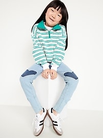 Image number 3 showing, High-Waisted Rockstar 360° Stretch Knee-Patch Jeggings for Girls