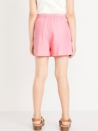 Image number 2 showing, Wrap-Front Linen-Blend Skort for Girls