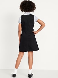Image number 2 showing, School Uniform Sleeveless Pleated Dress for Girls