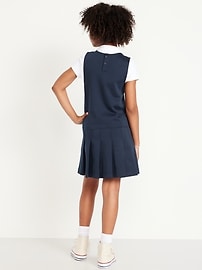 Image number 2 showing, Sleeveless School Uniform Ponte-Knit Dress for Girls