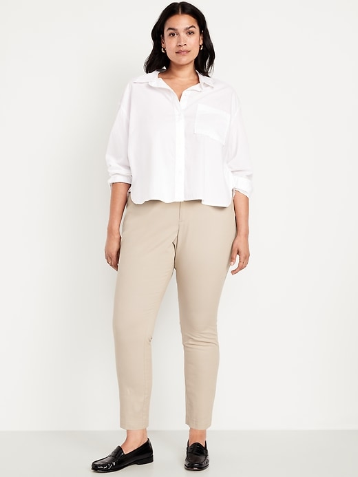 Image number 8 showing, High-Waisted Uniform Skinny Pants
