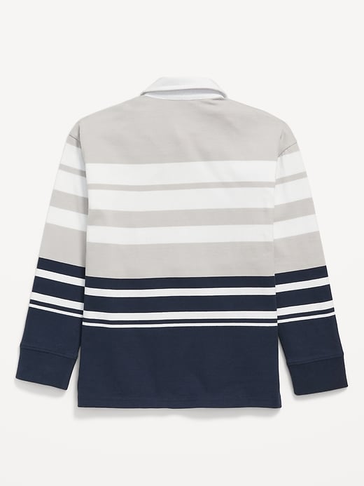 Image number 3 showing, Long-Sleeve Rugby Polo Shirt for Boys
