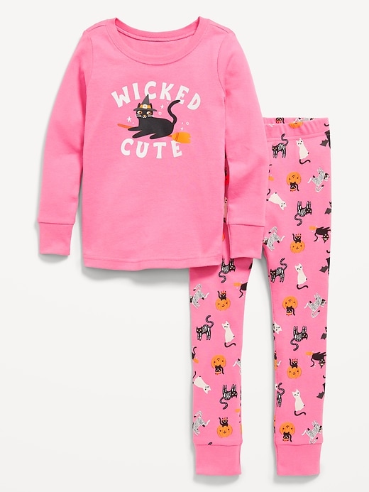 Image number 1 showing, Printed Snug-Fit Pajama Set for Toddler & Baby