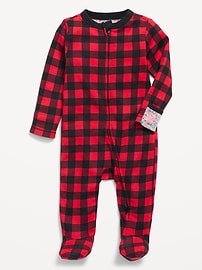 Image number 1 showing, 2-Way-Zip Sleep & Play Footed One-Piece for Baby
