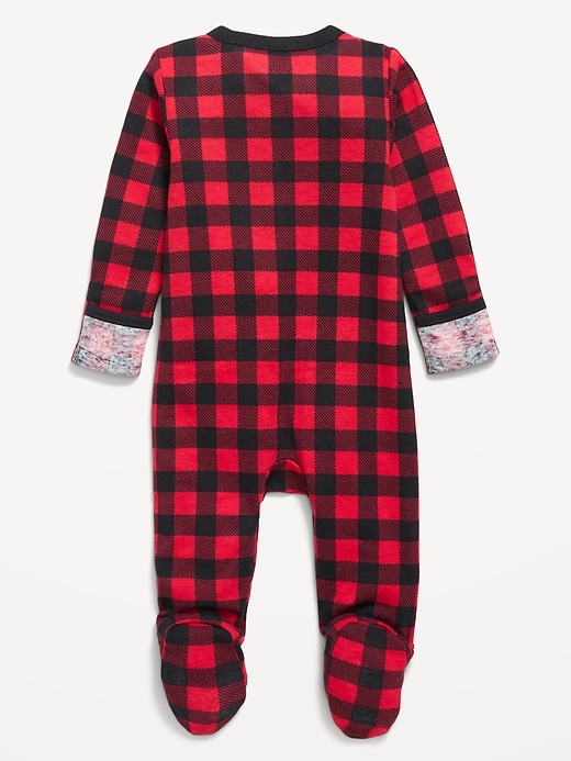 Image number 2 showing, 2-Way-Zip Sleep & Play Footed One-Piece for Baby