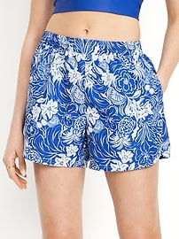 Image number 1 showing, High-Waisted Board Shorts -- 4.5-inch inseam