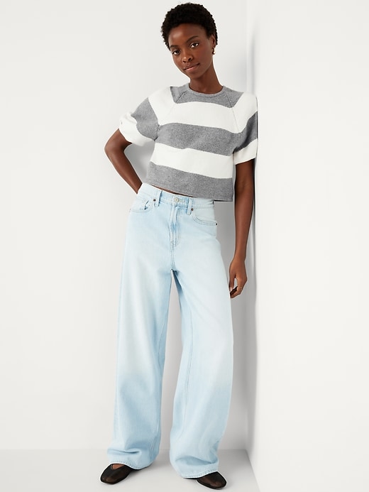 Image number 3 showing, SoSoft Cropped Puff-Sleeve Sweater