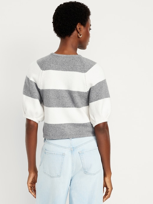 Image number 2 showing, SoSoft Cropped Puff-Sleeve Sweater