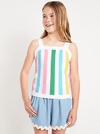 Image number 1 showing, Sleeveless Sweater-Knit Tank Top for Girls