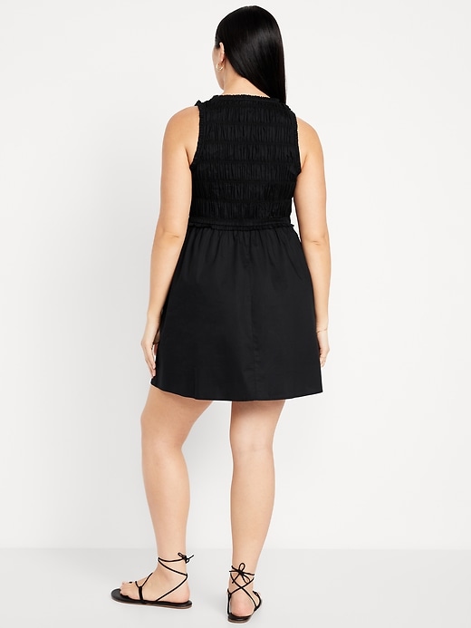 Image number 6 showing, Fit & Flare Smocked Bodice Mini Dress