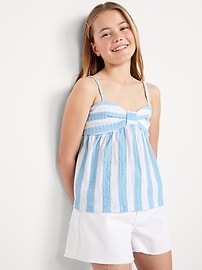 Image number 1 showing, Sleeveless Pucker Tank Top for Girls