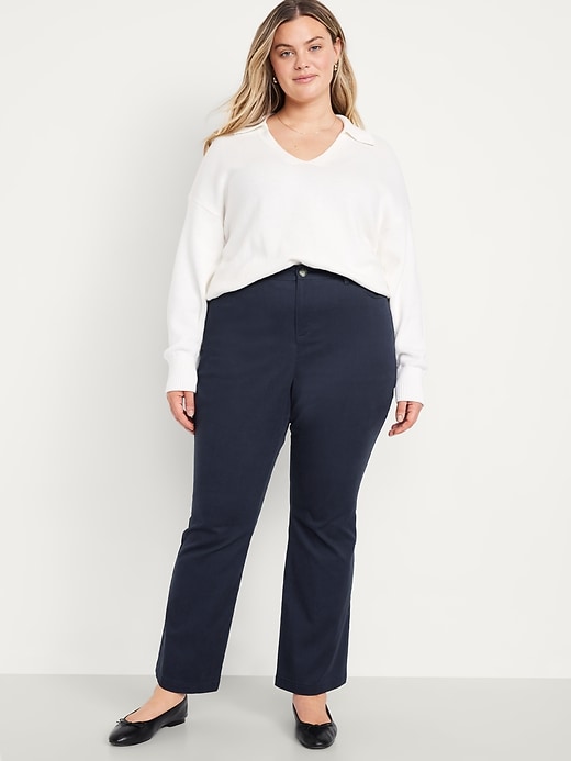Image number 8 showing, High-Waisted Uniform Boot-Cut Pants