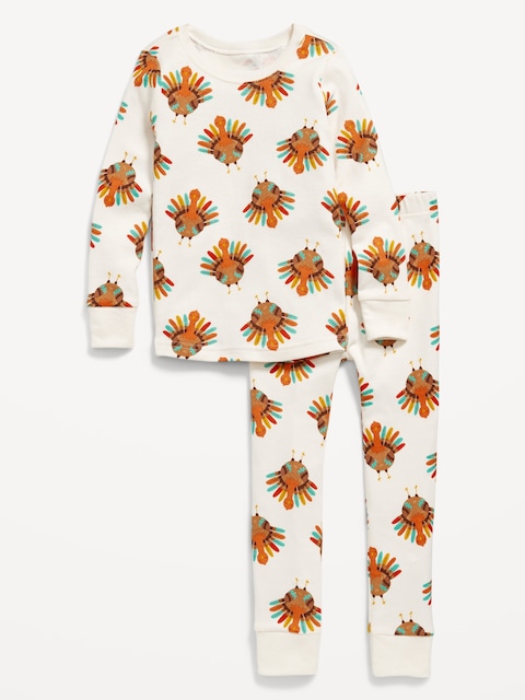 Printed Snug-Fit Pajama Set for Toddler & Baby - Creme De La Creme