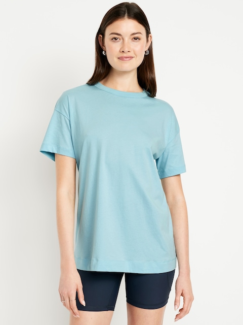 Oversized EveryWear Tunic T-Shirt - Ceramic Blue