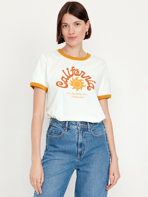 EveryWear Graphic Ringer T-Shirt