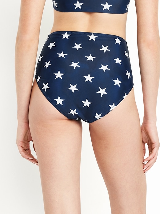 Image number 2 showing, Matte High-Waisted Bikini Swim Bottoms