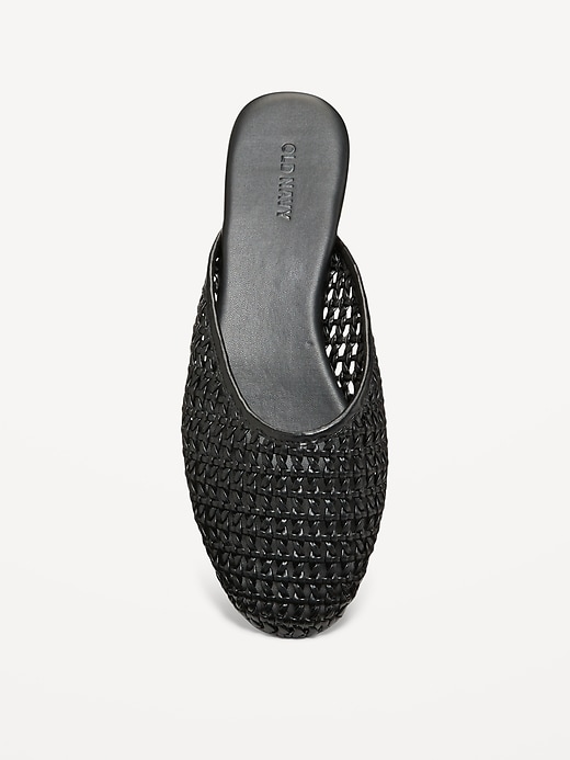 Image number 3 showing, Faux-Leather Woven Mule for Women