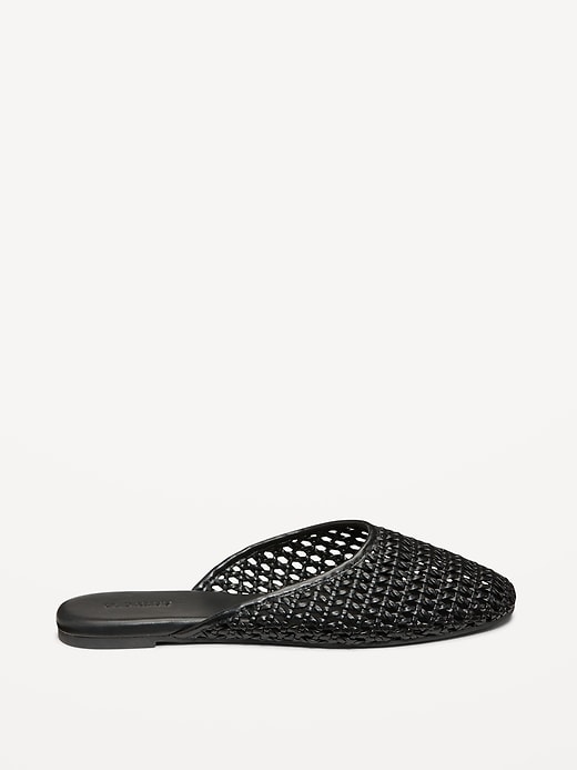 Image number 4 showing, Faux-Leather Woven Mule for Women