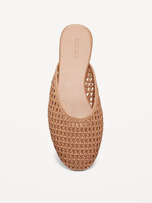 Image number 3 showing, Faux-Leather Woven Mule for Women