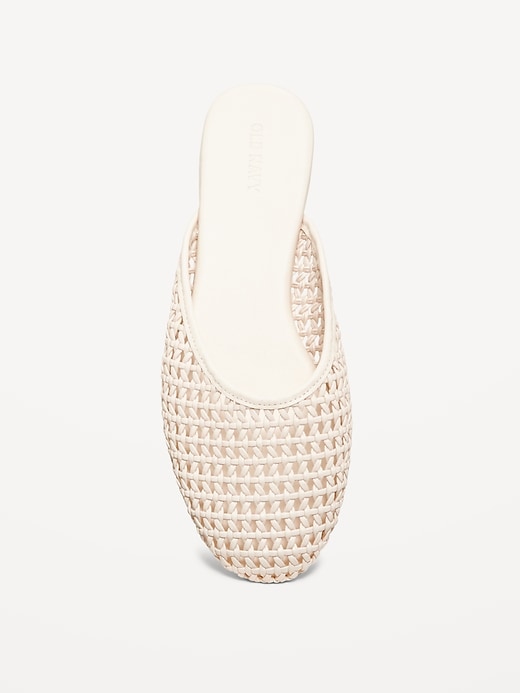 Image number 3 showing, Faux-Leather Woven Mule for Women