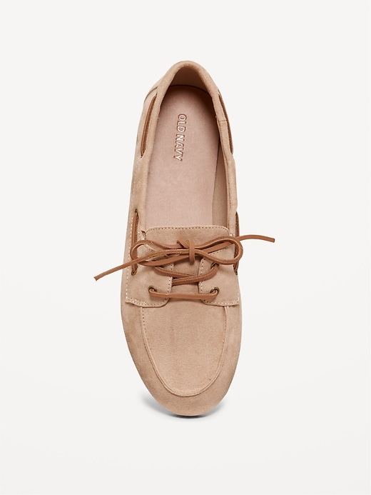 Image number 3 showing, Faux-Leather Boat Shoes for Women
