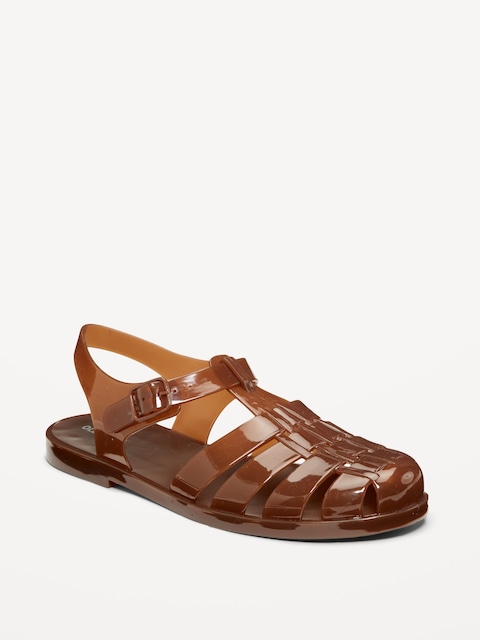 Jelly Fisherman Sandals for Women - Over The Taupe