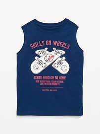 Image number 1 showing, Smiley World™ Graphic Muscle Tank for Boys