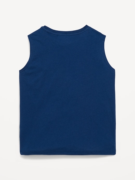 Image number 2 showing, Smiley World™ Graphic Muscle Tank for Boys