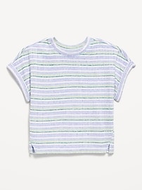 Image number 1 showing, Printed Dolman-Sleeve Rib-Knit T-Shirt for Toddler Girls
