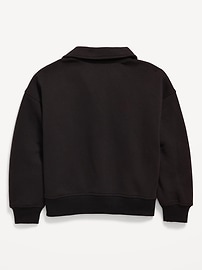 Image number 3 showing, Long-Sleeve Graphic Polo Sweatshirt for Girls