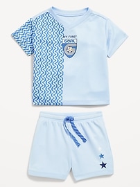 Image number 2 showing, Mesh Graphic Top and Shorts Set for Baby