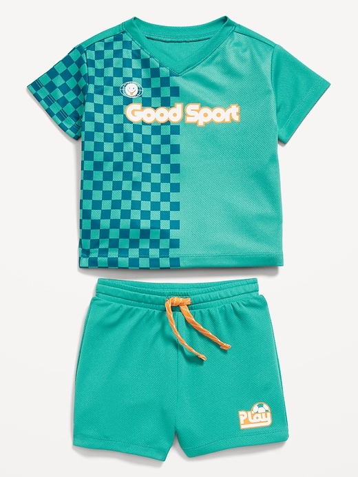 Image number 3 showing, Mesh Graphic Top and Shorts Set for Baby