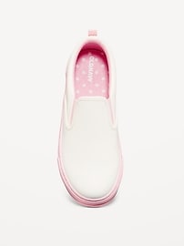 Image number 2 showing, Faux-Leather Slip-On Sneakers for Girls